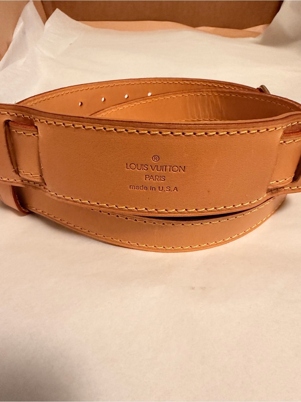 Louis Vuitton Vachetta Leather Shoulder Strap- Keepall replacement.